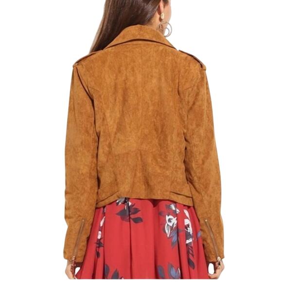 HAODUOYI Faux Seude Jacket, Size XXL, New Without Tag - Picture 4 of 16